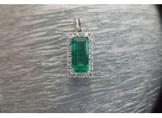 Diamond Emerald Pendant